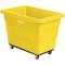 Global Industrial 8 Bushel Plastic Bulk Box Truck, Steel Chassis Base, Yellow, 33-3/10L x 24-3/5W x 27-2/5H 800312YL - alternate 1